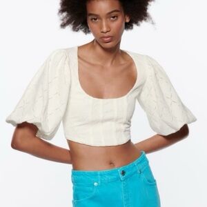 Zara Voluminous corset top.